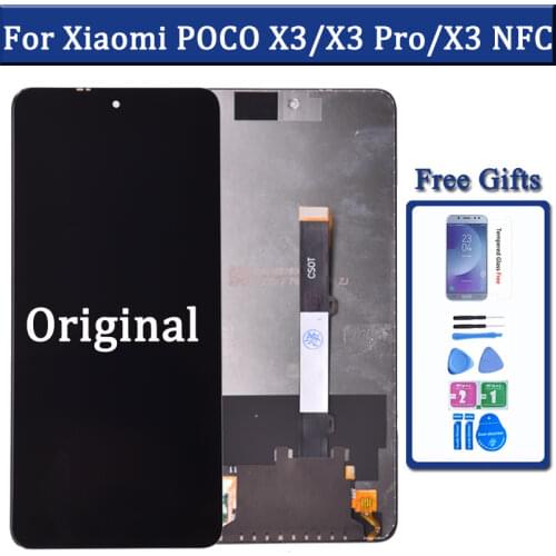 6.67 inches Screen For Xiaomi POCO X3 Display Touch Screen Digitizer For POCO X3 NFC LCD Replacement Parts M2007J20CG Display