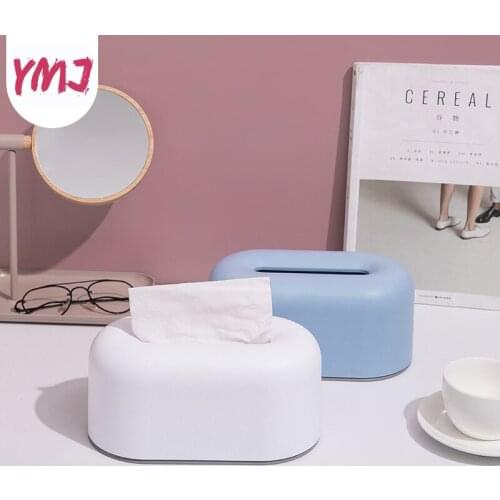 Plastic Tissue Box Square Home Tissue Container Car Napkins Holder Case Home Organizer Kitchen Storage Boxes Holdler Table Decor