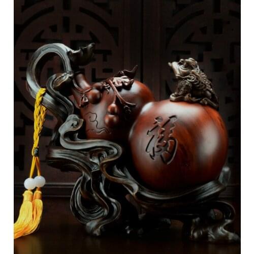 Chinese Style Lucky Gourd Ornaments Home Resin Crafts Ornaments Housewarming Opening Gifts Home Decoration Accessories Modern