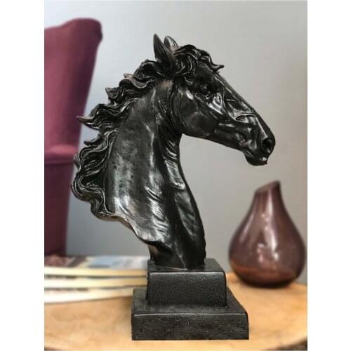 Modern Decorative Horse Head Figure Trinket Horse Desktop Object Home Office Ornament Stylish Beautiful Noble Handmade room decor kawaii room decor home kawaii accessories desk cute room decor mushroom