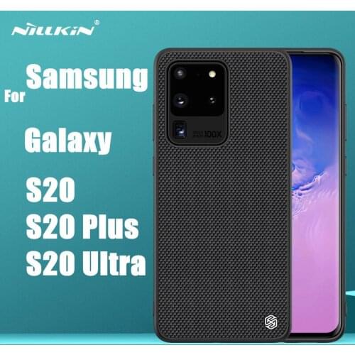 NILLKIN Textured Nylon Fiber Case Back Cover for Samsung Galaxy S20 / S20 Plus / S20 Ultra Durable Non-Slip Thin and Light