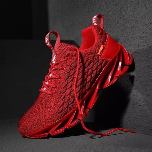 Cross-border fish scale blade mens shoes spring 2021 new gym casual mesh shoes breathable sports shoes fashion running shoes