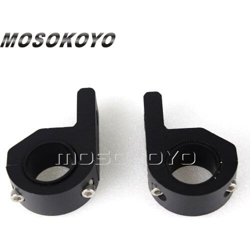 Universal 28mm Bar Turn Signal Indicator Headlight Fog Lights Mount Relocation Brackets for YAMAHA KAWASAKI Off Road Bike