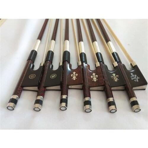 1 PC Quality NEW Type Violin bow 4/4 with Different frog white horse tail hair