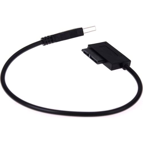 1PC Usb To 7+6 13pin Slim Sata/ide Cd Dvd Rom Optical Drive Cable Adapter For Notebook Laptop