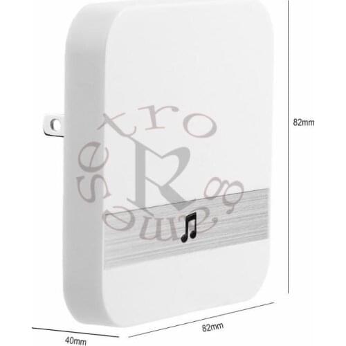 10pcs B10 AC 90V-250V 52 Chimes 110dB Wireless Doorbell Receiver Ding Dong Wifi Doorbell Camera Low Power Consumption Home Door