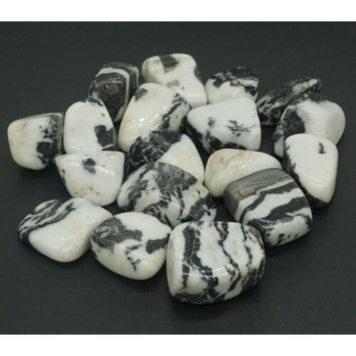 Zebra Jasper Tumbled Stone Irregular Polished Natural Rock Quartz Chakra Healing Decor Minerals Collection