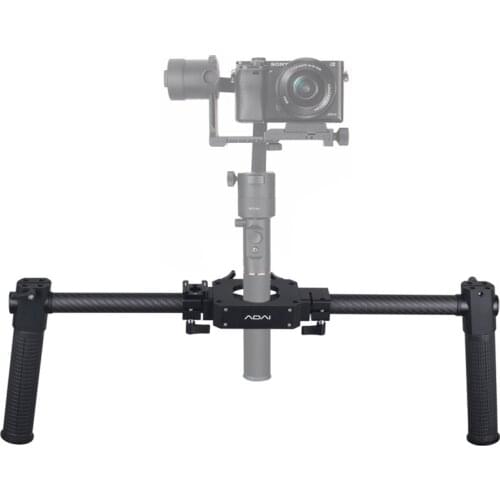 ADAI Professional Dual Handheld Grip Carbon Fiber Metal Stabilizer For Canon Nikon Sony and Other Camera Accessories