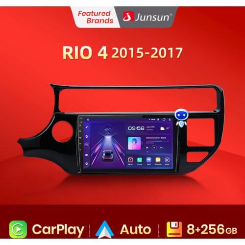 Junsun V1 Pro 4G CarPlay Android 10 4G+64G Car Radio Multimedia Player For Kia RIO 4 K3 2015 - 2017 GPS no 2din 2 din dvd