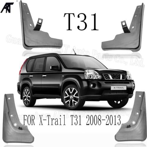Car Mudguards For Nissan X-Trail T31 2008-2013 Xtrail Splash Guards Mud Flap Mudguards Fender 2009-2012 Set Molded Car Mud Flaps