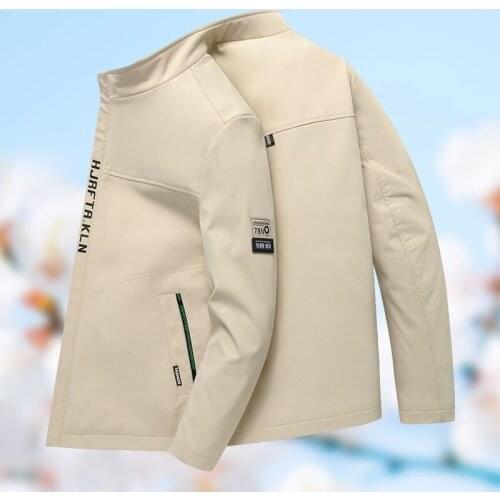 BALDAUREN 2021 Spring And Autumn Casual British Style New Youth Jacket Casual Jacket Mens Fashion Zipper Solid Color Jacket