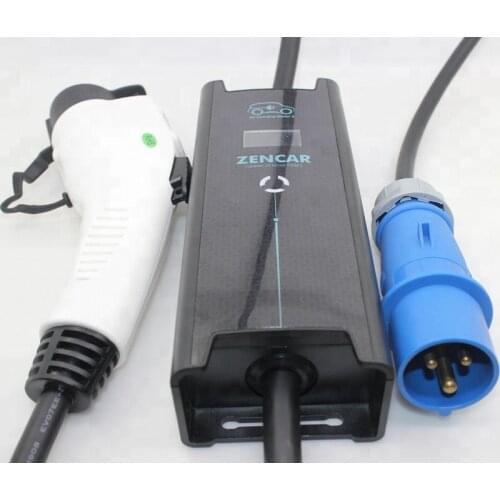 CEE Schuko ev adapter Level 2 j1772 charger with adjustable 8A 10A 16A 32A