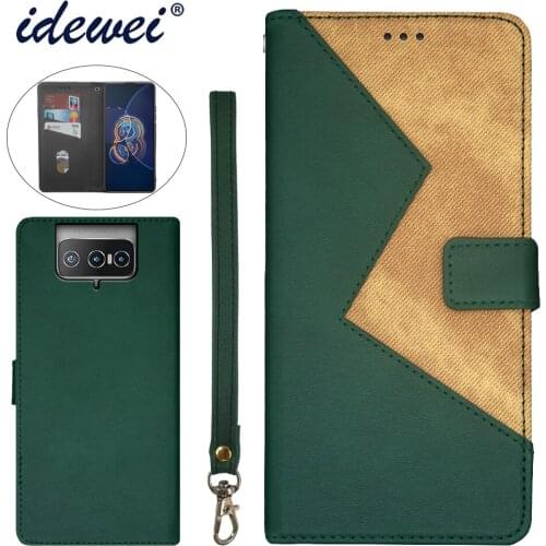 Applicable to Asus ZenFone 8 Flip mobile phone case fold bracket function protection leather case phone case funda capa co