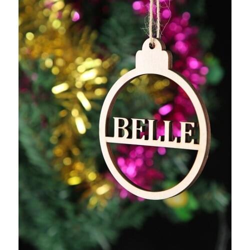 Wood Slice Christmas Ornaments,Personalized Christmas Ornaments,Custom names Wood Christmas Ornaments Gifts