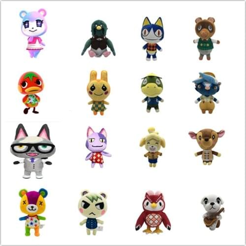 Raccoon Plush Animal Toy Crossing Tom Nook Amiibo Jingjiang Plush Doll Soft Stuffed Toys Children Gift Toys Bear Plush Toys