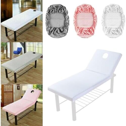 Polyester Massage Tablecloth Bedspread Sheets Beauty Salon Spa Bedspread Sheets With Face Color