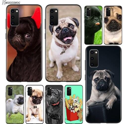Puppies Cubs Pug Dogs For Samsung Galaxy A01 A11 A12 A22 A21S A31 A41 A42 A51 A71 A32 A52 A72 A02S Soft Phone Case
