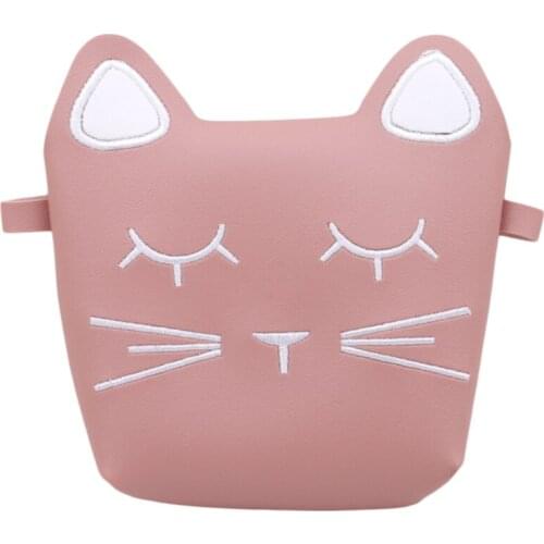 2021 New Childrens Coin Purse Baby Cat Mini Shoulder Bag Cute Princess Messenger Bags Faux Suede Small Bags For Kids Girl