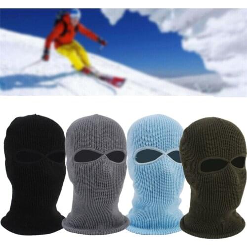 2021 New Neutral Windproof Knitted Hats Windproof And Warm in Cold Weather Wool Fleece Pullover Caps Ski Masks Neck Warmth