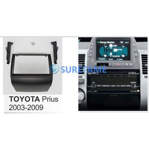 9 inch Car Fascia Radio Panel for 2002-2009 TOYOTA PRIUS Dash Kit Install Facia Console Bezel Adapter Plate 9inch Cover Trim