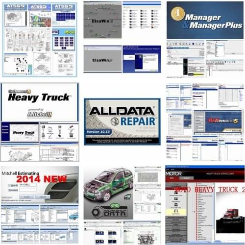 Hot auto repair software Alldata V10.53 & OD5 all data mi..ll 2015 atsg elsawin autodata 1tb hdd usb3.0 for car/trucks free ship