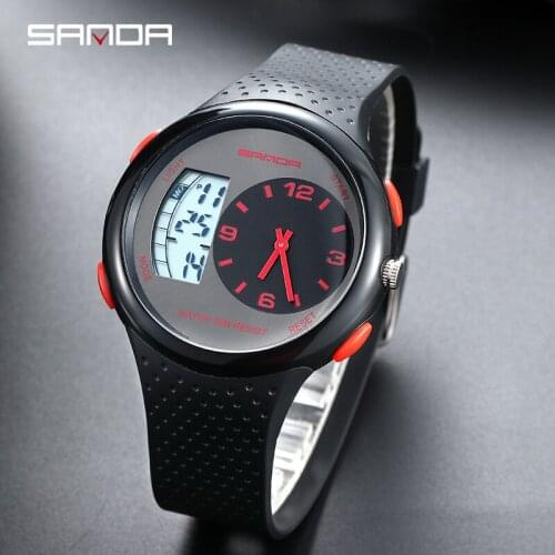 SANDA 2020 Popular Men Watch Multifunctional Sports Style Electronic Wristwatch Waterproof Digital Clocks Gifts Montre Homme 763