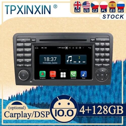 PX6 For Mercedes Benz Ml Class Android 10 Carplay Radio Player Car GPS Navigation Head Unit Car Stereo WIFI DSP BT