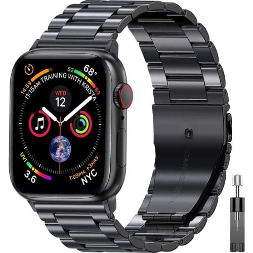 Wrist Bracelet for 2020 Apple Watch Series 6 SE Band 40mm 44mm Business Stainless Steel Wristband for iWatch 5 3 38mm 42mm Strap