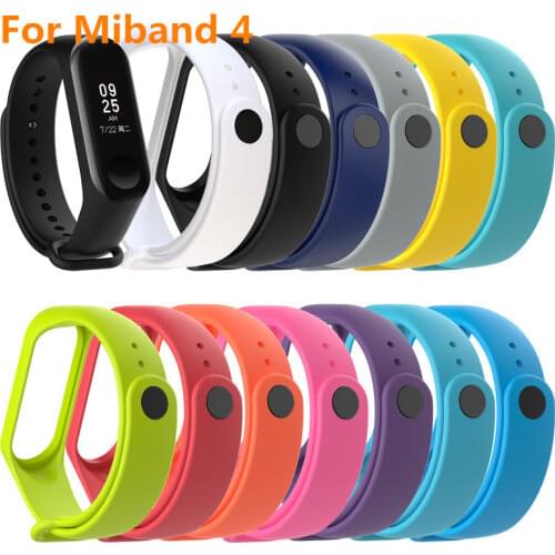 Mi Band 4 Wrist Strap for Xiaomi Silicone xiaomo Miband 4 Replacement Wriststrap Women Men Bracelet Accessories