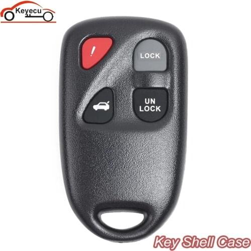 KEYECU 3pcs/lot Keyless Remote Key Shell Case Fob 4 Button for Mazda 3 6 RX8 2003 2004 2005 2006+ KPU41805 KPU41777 KPU41701