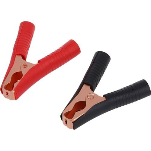 Car Alligator Clips Battery Clamps Crocodile Clip 100A Red+Black
