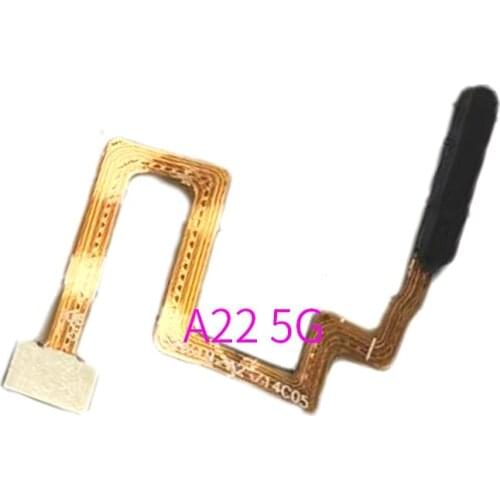 10PCS For Samsung Galaxy A22 5G A226B Fingerprint Sensor Home Button Side Key Flex Cable