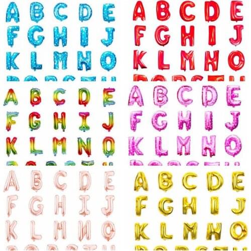 16inch Happy Birthday Balloon Aluminum Foil Letter Balloon Banquet Wedding Party Decoration Baby Shower Toy Balloon Supplies