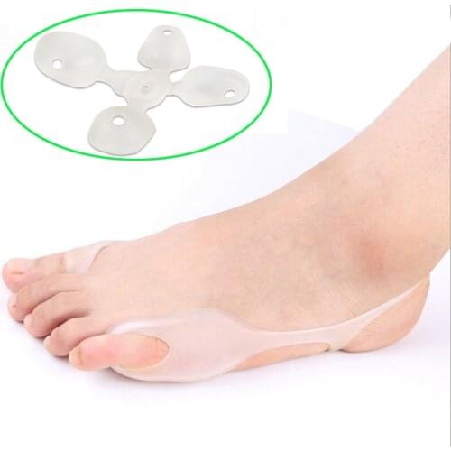 2Pcs Transparent Silicone Gel Bunion Big Toe Separator Overlapping Protection Corrector Hallux Valgus Foot Massager Z26101