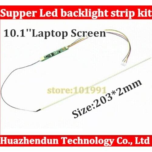 20PCS 203mm Adjustable brightness led backlight strip kit,Update 10.1inch LCD ccfl to LED backlight Free shipping