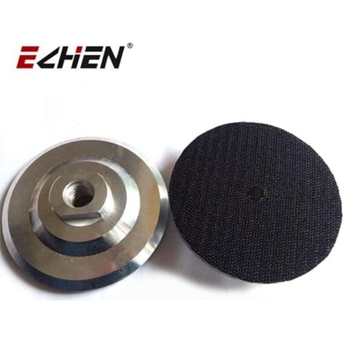 3, 4, 5 inch M14 thread Aluminum backer pad for polishing fit on air wet grinder polisher rigid stone