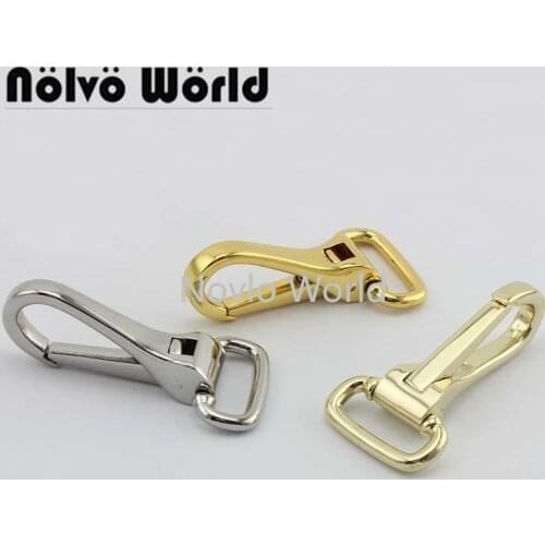 10-50pcs 3 colors 17mm 20mm 24mm High quality Deep gold Carabines Clasp Snap hooks For Bags Purse Strap Sewing Hook Lobster