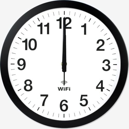 Living Room Quartz Clock Home Wall Clocks Smart WIFI Automatic Time Clock Mute Wall Clock Modern Minimalist Clocks