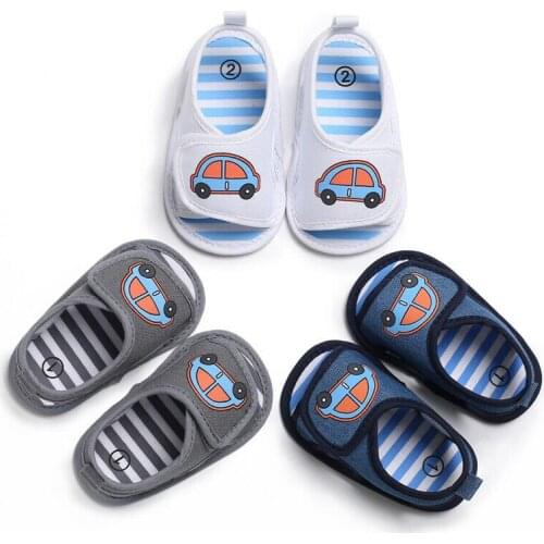 Baby Boy Summer Shoes Focusnorm Infant Baby Boys Girls Summer Car Soft Sole Crib Prewalker Toddler Shoes 0-18M