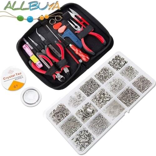 DIY Handmade Jewelry Making Supplies Kit with Jewelry Tools Jewelry Wires and Jewelry Findings for Jewelry Repair and Beading