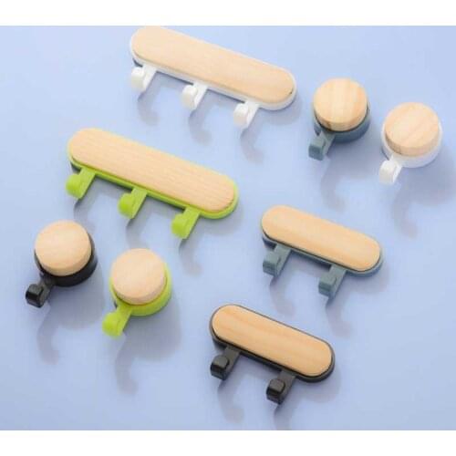 New Decorative Wall Wood Hooks Coat Scarf Bag Hanger Kitchen Accessories Organizer Hook Home Decor Storage Rack Behind Door Hook