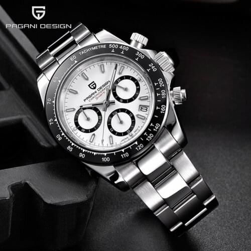 PAGANI DESIGN 2021 New Fashion Business Mens Quartz Watch Stainless Steel Waterproof Top Luxury Chronograph Reloj Hombres Reloj