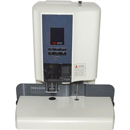 Semi-automatic financial binding machine accounting documents paper binding machine hot riveting electric punching machine