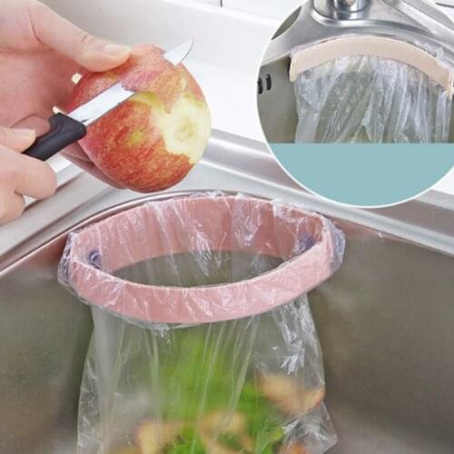Trash Rack Kitchen Sink Garbage Bag Storage Holder Kitchen Sink Trash Bag Rack