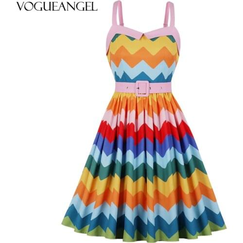 Летние платья в полоску VOGUEANGEL China At AliExpress