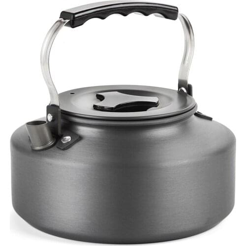 1.1L Portable Ultra-light Outdoor Hiking Camping Picnic Water Kettle Teapot Coffee Pot Anodised Aluminum