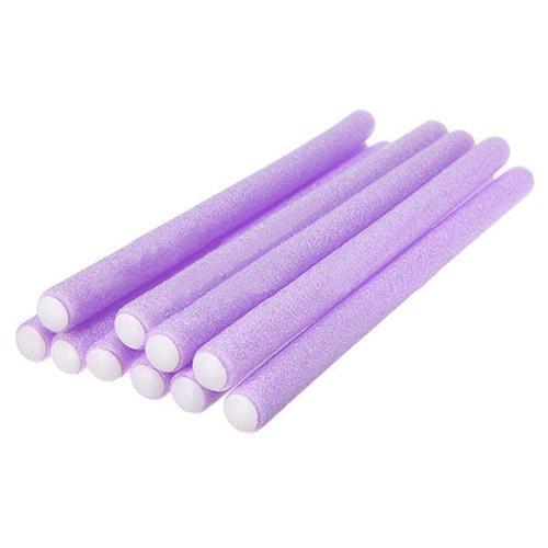 10 Pcs Soft Foam Bendy Twist Curler Sticks DIY Hair Design Maker Curl Roller Tool