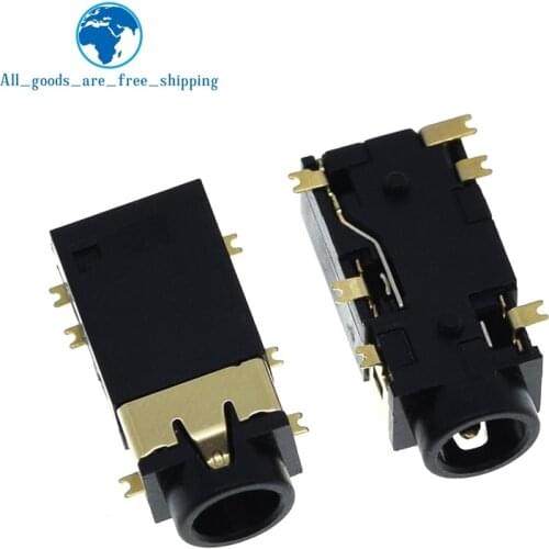 10PCS 3.5 MM headphone socket Audio socket PJ-342 Surface mounted 6 feet Double track gold plated PJ342