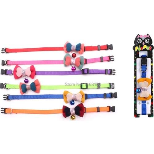 144ocs/lot Pet Cat Dog Wedding Collars Dogs Bowtie Collar Holiday Decoration Christmas Grooming Pet webbing Supplie