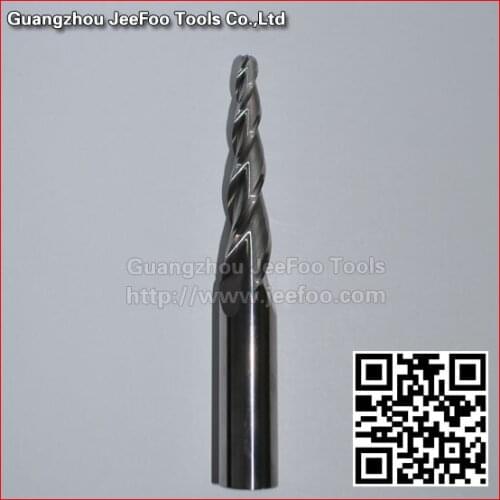 16*35H*R2.0*4Degree*120L Solid Carbide Three flute taper ball nose bits /CNC Machine Ball Nose Cutter/Taper ball end mill